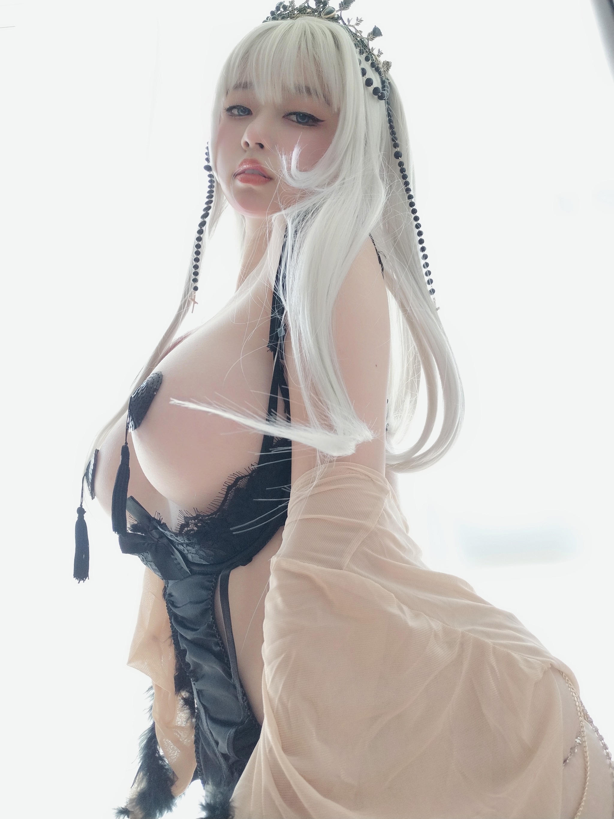 图片[1]-女主K – NO.001 黑双子[70P]-XikXak